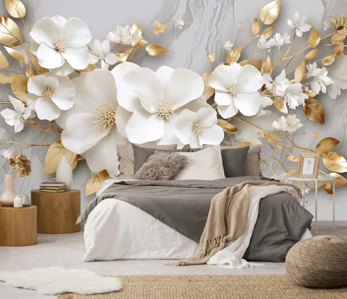 Miniatura 12 de Toolhom - Mural de pared de bosque nebuloso, papel tapiz de paisaje natural abstracto, patrones de decoración de pared de fondo (no autoadhesivo)
