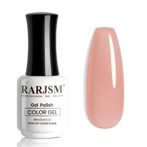 Miniatura 34 de RARJSM Esmalte de Uñas en Gel Nude Transparente Rosa Saludable Claro Esmalte de Uñas en Gel Nude Transparente Rosa Intenso Gelatinoso Barniz de Uñas