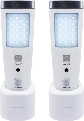 Miniatura 8 de Luz nocturna de pared con sensor de movimiento 4 en 1, luz LED de falla de energía, linternas de emergencia, linterna recargable, luz de corte