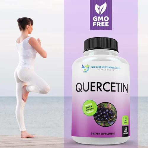 Miniatura 6 de DOCTOR RECOMMENDED SUPPLEMENTS Quercetina 1000 mg por porción – 120 cápsulas vegetales, suplemento vitamínico, suministro de 60 días