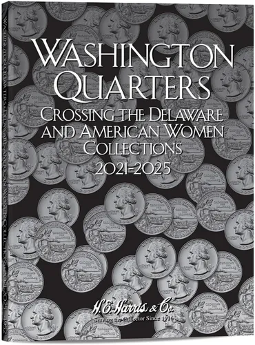 Miniatura 23 de H.E. Harris & Co. US Washington Quarter Carpeta de monedas de cuatro volúmenes 1932 – 1998# 2688.2689.2690.2691 Conjunto de cuatro volúmenes