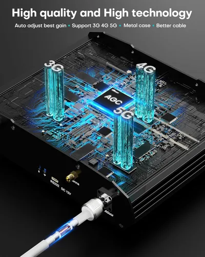 Miniatura 5 de Cubierta de refuerzo de teléfono celular de 6000 pies cuadrados, señal Boost 5G 4G LTE para todos los operadores de EE. UU., amplificador de señal
