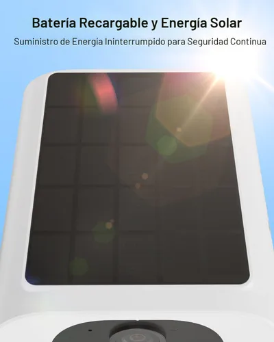 Miniatura 4 de ANRAN Cámara de seguridad solar 2K inalámbrica para exteriores, alimentación permanente con panel solar integrado, cámaras de seguridad WiFi