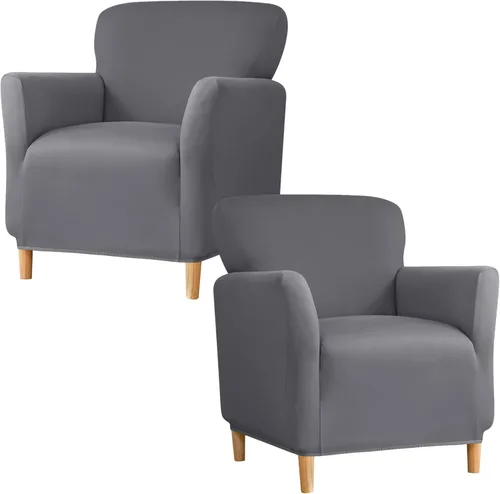 Miniatura 79 de Fundas de jacquard para sillón de banquete, fundas suaves para sillón, fundas elásticas de 1 pieza para sala de estar, funda antideslizante