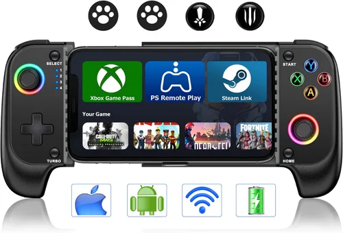 Miniatura 10 de Wireless Phone Controller for iPhone/Android No Deadzone, Mobile Gaming Controller Support Xbox Game Pass, Steam Link, GeForce Now, Call of Duty