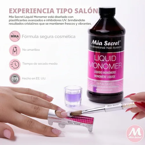 Miniatura 2 de Mia Secret Liquid Monomer Professional Sistema Acrílico