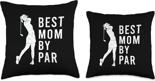 Miniatura 3 de Funny Best Mom By Par Tee Mom Mothers Day Best Par - Cojín retro divertido para el día de la madre, para amantes del golf, 16 x 16 pulgadas