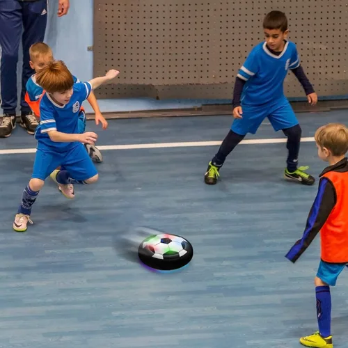 Miniatura 6 de Toyk Juguetes para niños – Pelota de fútbol LED Hover – Pelota de entrenamiento de energía aérea para jugar al fútbol en interiores y exteriores