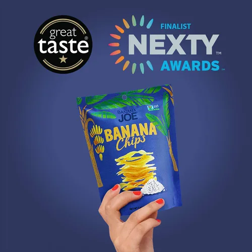 Miniatura 5 de Banana Joe x6 - Chips de plátano con sal marina - 1 mil millones de probióticos bocadillos saludables para adultos y niños, sin gluten, veganos