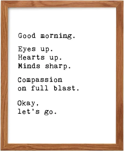 Miniatura 11 de Póster de mercancía de buenos días – Arte de pared motivacional – Citas inspiradoras positivas para decoración de pared de baño – Regalos de aliento