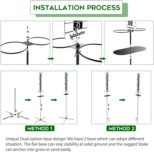 Miniatura 3 de Waybelive Marcador magnético de metal con soportes para bebidas, dos formas de instalación, se puede colocar tanto en un lugar plano o irregular