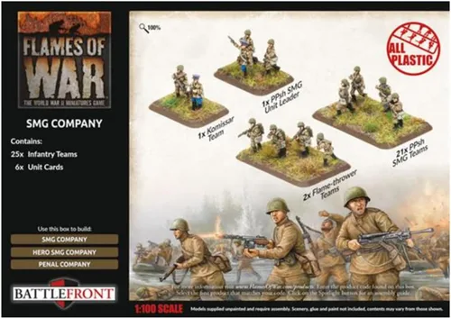 Miniatura 2 de Flames of War Guerra tardía: Compañía Soviética SMG (SBX80)