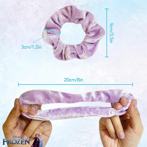 Miniatura 6 de Frozen Princess Elsa - Juego de 5 piezas de accesorios para el cabello, 1 cepillo regular de 9 pulgadas y 4 coleteros de Frozen - Cepillo Accesorios