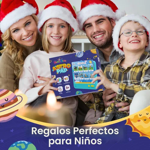 Miniatura 7 de HOMESTEC Astro Pad, juguetes de aprendizaje interactivos para niños de 3 4 5 6 años, tableta educativa de terapia del habla para niños, incluye