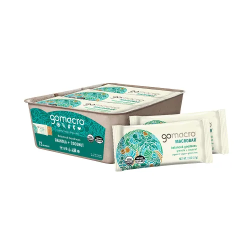 Miniatura 16 de Barritas de proteína GoMacro veganas y orgánicas
