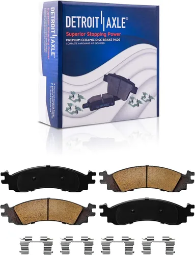 Miniatura 85 de Detroit Axle - Pastillas de freno traseras para Honda Odyssey 2011-2017 Pilot 2007-2013 MDX 2010-2013 ZDX 2010-2013 Pastillas de freno de cerámica