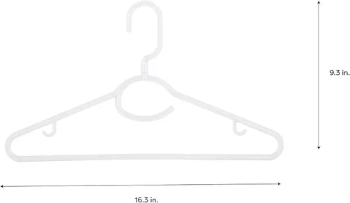 Miniatura 6 de Laundry 360 Percha giratoria para el cuello, paquete de 5 unidades, color blanco