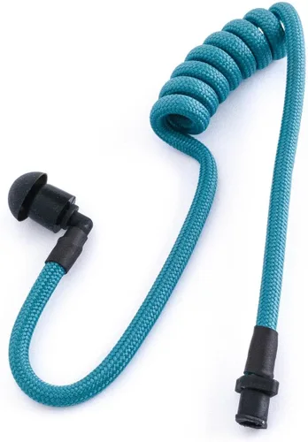 Miniatura 18 de Tubeez Walkie Talkie Auricular con tapones negros para los oídos – Tubo roscado de bloqueo de humedad que se adapta a cualquier auricular de radio