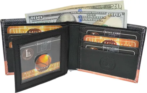 Miniatura 5 de Leatherboss - Aro de baloncesto impreso para piso de madera dura, plegable, para tarjetas de crédito, con caja de regalo, multicolor, Multicolorido