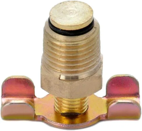 Miniatura 8 de harayaa 3/8 "válvula de drenaje de latón NPT compresor de aire tanque Petcock válvula de drenaje de agua 1.181x0.945 in