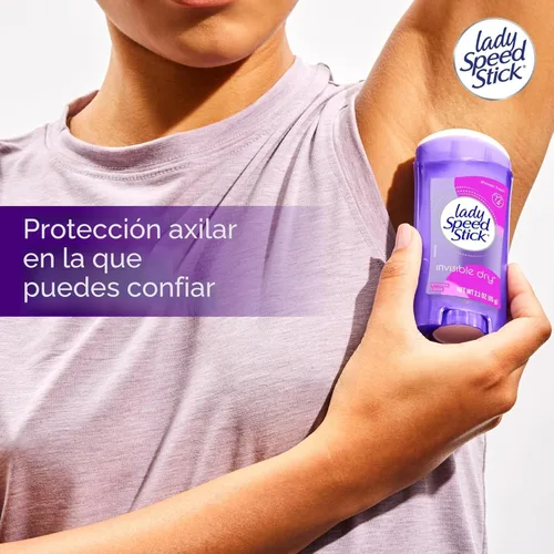 Miniatura 4 de Lady Speed Stick Desodorante antitranspirante para mujer, protección contra el sudor y el olor 72 HR, secado invisible, aroma fresco de ducha, barra