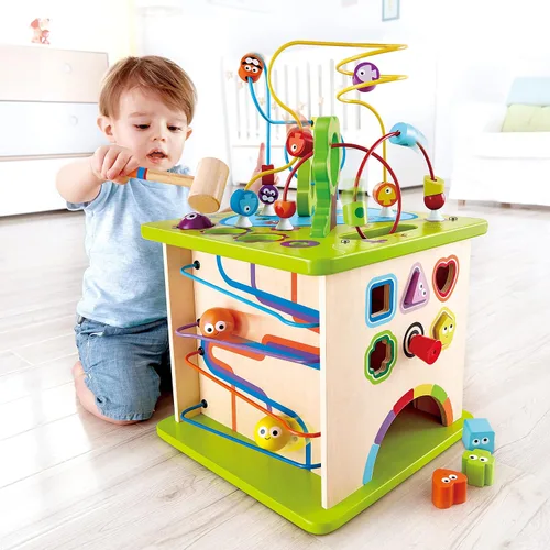 Miniatura 2 de Cubo de actividades para niños Hape bichos de ciudad, madera