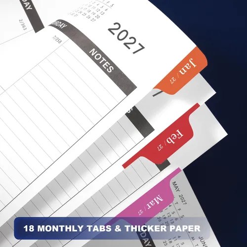 Miniatura 6 de Agenda mensual 2026 – Agenda 2026, enero 2026 – diciembre 2026, 9 x 11 pulgadas, agenda mensual 2026, calendario 2026 con encuadernación en espiral