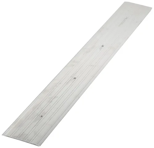 Pemko - 272A48 Umbral de sillín estriado, aluminio con acabado molido, 48 pulgadas de largo x 6 pulgadas de ancho x 0.25 pulgadas de alto