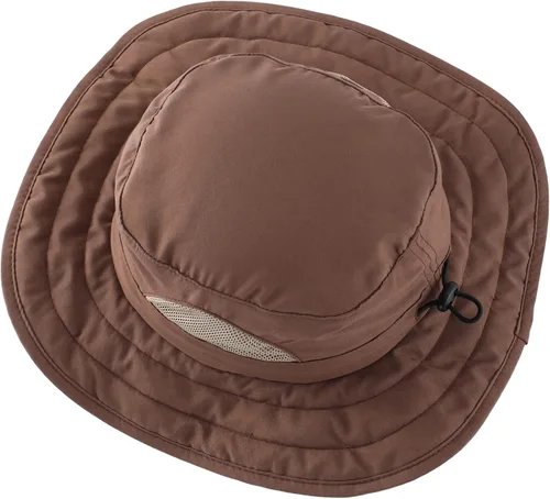 Miniatura 129 de Connectyle Sombrero de sol para niños y niñas, sombrero de pescador de ala ancha UPF 50+, sombrero de protección solar, sombrero transpirable