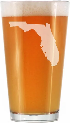 Miniatura 7 de Vaso de pinta personalizado con contorno del estado de Florida para cerveza, decoración de beber con temática estatal y regalos para mujeres