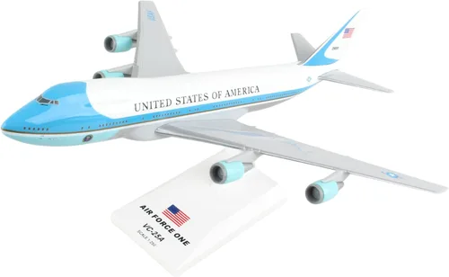 Miniatura 2 de Skymarks Boeing 747-200 VC-25 Modelo Snap-Fit a escala 1/250 – 11 pulgadas de longitud, 9.4 pulgadas de envergadura – Avión coleccionable
