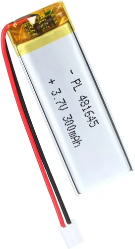 Miniatura 72 de 652030 Batería Lipo de 3.7V 350mAh 652030 Cargable Paquete de Batería de Polímero de Litio con Conector JST PH2.0mm para Dispositivo Electrónico