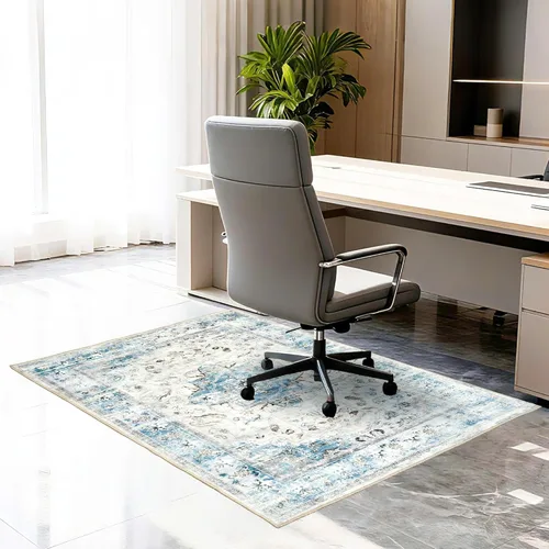 Miniatura 13 de Tapete para silla de oficina para piso de baldosas de madera dura, 36"x48" protector de alfombra antideslizante debajo del escritorio para tapete