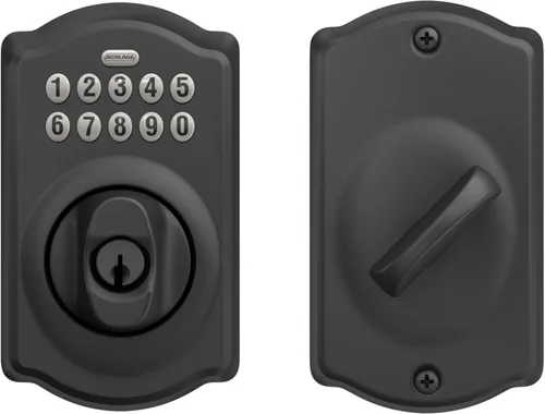 Miniatura 6 de SCHLAGE - Cerrojo de seguridad electrónico BE365 CAM 622 con teclado, negro mate