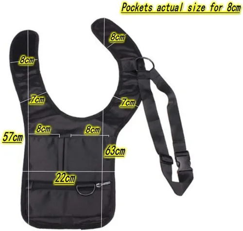 Miniatura 3 de Bolsa de hombro oculta multiusos mejorada para las axilas