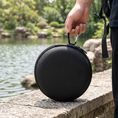 Miniatura 2 de Zerone Bolsa de transporte para altavoz Bluetooth B&O, bolsa protectora de altavoz con mosquetón para actividades al aire libre