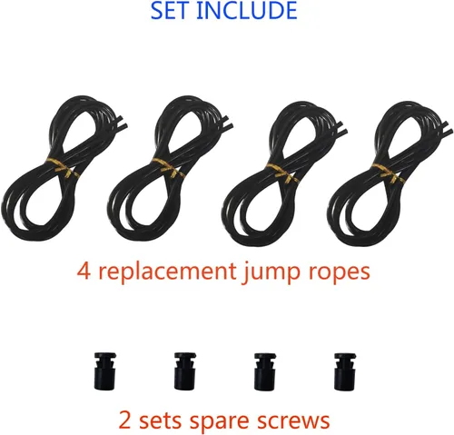 Miniatura 2 de Cable de repuesto para cuerda de salto de velocidad, 4 piezas de 9.8 ft (9.8 pies) de alambre de acero inoxidable con revestimiento de polímero