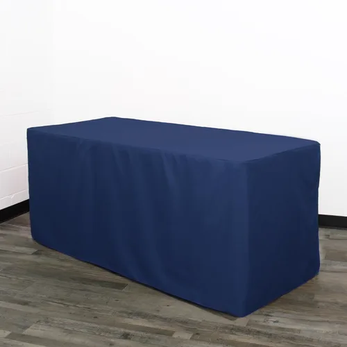 Miniatura 43 de YOUR CHAIR COVERS Mantel ajustable color marrón chocolate – Mantel rectangular de poliéster ajustable de 6 pies, mesa de buffet para interiores