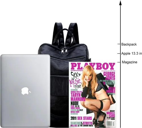 Miniatura 29 de Mochila de moda para mujer, impermeable, bolsa de viaje, bolsa de hombro convertible para mujer