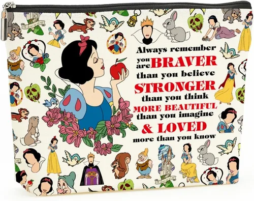 Miniatura 9 de Bolsa de Maquillaje de Belleza Mágica Inspirada en Personajes de Cuentos de Hadas, Regalos de Navidad, Cumpleaños, Amistad para Mujeres, Niñas