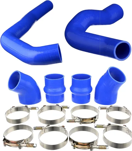Miniatura 6 de Manguera de radiador de silicona resistente de 5 capas y kit de arranque intercooler compatible con Dodge Ram 2500 3500 5.9L Cummins Diesel 1998