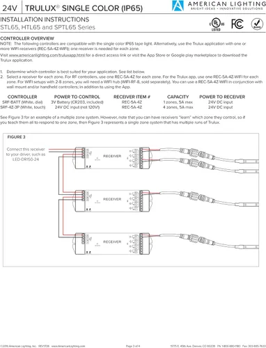 Miniatura 6 de Trulux - Carrete de cinta LED de alto rendimiento IP65, blanco cálido, 3000 K, carrete - 16.4 pies, HTL65-WW