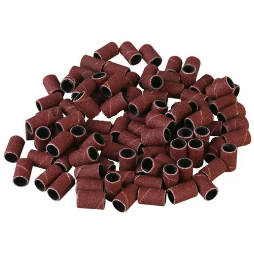 Juego de 100 piezas de lijadora de tambor de lijadora de tambor, bandas de arena de grano 120, kit de herramientas rotativas con 2 mandriles