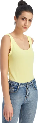 Miniatura 5 de Liang Rou Camiseta sin mangas con cuello redondo elástico para mujer