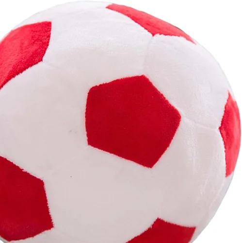 Miniatura 6 de Juguete de fútbol multifuncional de peluche para regalos de fiesta de sofá de hotel, rojo y blanco