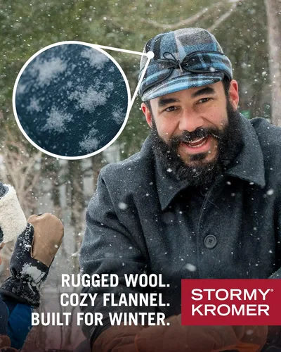 Miniatura 5 de Stormy Kromer Original Kromer Cap - Gorro de lana de invierno con orejeras