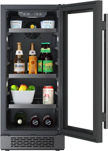 Miniatura 4 de Avallon ABR151BLSS Centro de bebidas de 15 pulgadas de ancho para 86 latas con iluminación LED