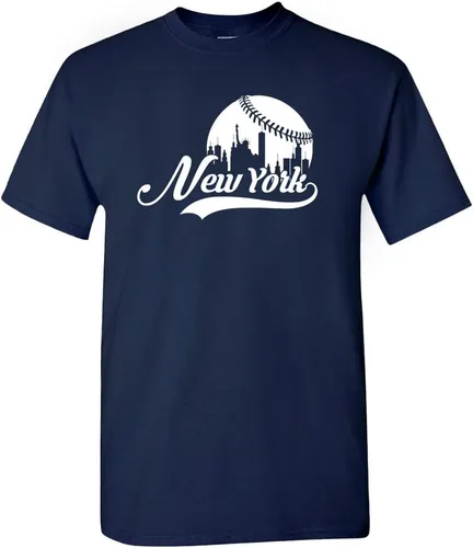 Miniatura 25 de Xtreme Apparrel Cityscape Skyline - Camiseta para hombre para fanáticos del béisbol Miami - Camisa negra