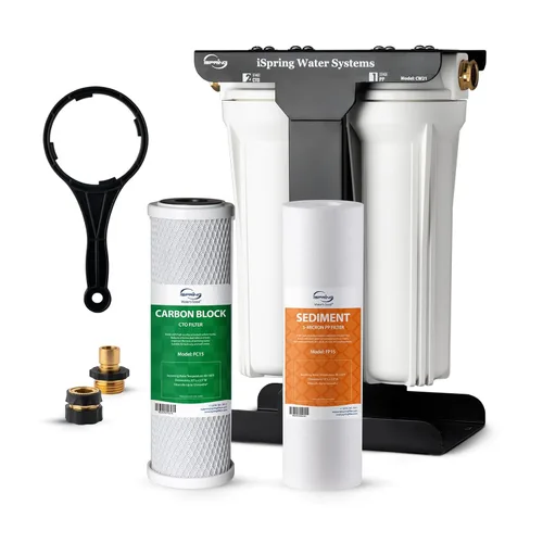 Miniatura 10 de iSpring CW31 Sistema de Filtro de Agua para RV, Sistema de Filtración de Agua de 3 Etapas para RV para Campistas, Conectores Rápidos de Manguera