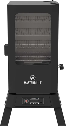 Miniatura 13 de Masterbuilt® Ahumador eléctrico vertical para barbacoa de 30 pulgadas con control de temperatura analógico, estantes cromados para ahumar y 535